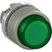 Drukknop frontelement Drukknoppen / P9M ABB Componenten Verlichte drukknop niet terugverend groen Verhoogde drukknop 1SFA184502R9102